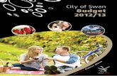 City of Swan Budget 2012/13 · Budget 2012/13 o n e c i t y d i v e r s e p l a c e s. Annual Budget 2012/2013 TABLE OF CONTENTS ˜˚˚˛˝˙ˆˇ˛˘ ˆ ... Annual Budget 2012/2013