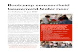 Bootcamp eenzaamheid Geuzenveld-Slotermeer...Bootcamp eenzaamheid Geuzenveld-Slotermeer De Duikelaar, 14 juni 2017 16% van de inwoners van Geuzenveld-Slotermeer is ernstig eenzaam.