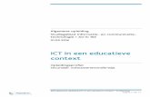 ICT in een educatieve context - Vlaandereneindtermen.vlaanderen.be/volwassenenonderwijs/secundair... · IC BC013 * gaat bewust en kritisch om met digitale media en ICT. IC BC135 kan