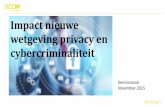 Impact nieuwe wetgeving privacy en cybercriminaliteitdownload.nccw.nl/PresentatieKennissessieImpactPivacyenDa... · 2015. 11. 25. · NCCW, Almere Jan Matto, 24 november 2015 Maturing