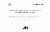 Aanvullende pensioenen: kapitaal of - · PDF file Actualiteitscollege LEERGANG PENSIOENRECHT “Aanvullende pensioenen: kapitaal of rente” Inhoudsopgave 1. Presentaties 1. Inleiding