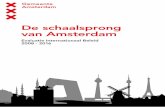 De schaalsprong van Amsterdam · 2018. 3. 29. · 2.3 Crisis of Derde Gouden Eeuw? 12 3. Visie: de verantwoordelijke hoofdstad 13 4. Ambitie: toegangspoort van Europa 14 5. De keerzijde