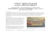 Verhaal 30 Kunstenaars in Woerden Leendert (Leo) Gestel · 2020. 4. 21. · Woerden (2012). De afbeelding Landschap nabij Montfoort is afkomstig uit de catalogus over Leo Gestel,
