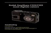 Kodak EasyShare C533/C503 zoom digitale camera · Witbalans Batterij bijna leeg Cameramodus Belichtingscompensatie groothoek telefoto digitaal Zoom: Datumstempel Zelfontspanner Flitsermodus