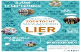 Van 3 juni TOT 17 sEpTEmbEr bOOrdEVOL CuLTuur En naTuur€¦ · Ons restaurant Elzenhof, op de historische Grote Markt van Lier, vormt de perfecte loca-tie voor een lekkere lunch!