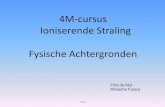 4M-cursus Ioniserende Straling Fysische Achtergronden straling-03.pdf · 2016. 6. 29. · Fysische Achtergronden FdM 1 Frits de Mul . Klinische Fysica . 4M-cursus Ioniserende Straling