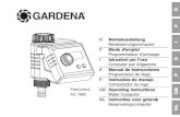 OM, Gardena, 1883,FlexControl, Besproeiingscomputer, 2013-11€¦ · 1. Inzetgebied van uw GARDENA besproeiingscomputer De GARDENA besproeiingscomputer is bestemd voor privé-gebruik
