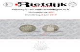 Postzegel- en muntenveilingen B.V. · 2019. 5. 17. · Kavel 190 25 cent 1819U Willem I met gepolijste stempels geslagen. Postzegel- en muntenveilingen B.V. Muntenveiling 406 Donderdag