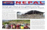 NEPAL - · PDF file NEPAL NIEUWSFLITS 18 juni 2015 Stand van zaken hulp Door de aardbevingen in Nepal op 25 april en 12 mei en de vele naschok-ken zijn 8.631 mensen gestorven, zijn
