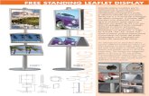 FREE STANDING LEAFLET DISPLAY FREE STANDING LEAFLET ... · An ideal brochure stand that allows various different models for indoor use. The channels on fours sides of the cen-tral