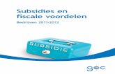 Subsidies en ﬁ scale voordelen - GOCuploads.goc.nl/uploads/Werkgevers/Brochure... · 3. Wet Vermindering Afdracht Onderwijs (WVAOW) 7 4. Ervaringsprofiel en -certificaat 10 5. Subsidie
