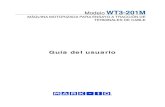 Guأ­a del usuariomark-10.com/downloads/product-downloads/manualWT3-201M-ES.pdfآ  Mأ،quina motorizada