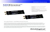 SDI Xtreme 3G Datasheet3G SDI Fiber Optic Extension The SDI Xtreme 3G product series is a compact, broadcast quality, SDI over •ber extension system. The system is designed to transmit