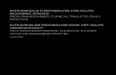 INTRAVENOUS THROMBOLYSIS FOR ACUTE ISCHAEMIC … Maaike.pdf · Promoting acute thrombolysis for ischaemic stroke. Protocol for a cluster randomised controlled trial to assess the