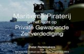 Maritieme Piraterij - KIVI · Best Management Practices 4 (BMP4) BMP4 leaves the decision to hire armed guards to the individual ship owners or operators, but states that armed guards