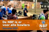 De NBF is er voor alle bowlers · • De NBF blijft in 2021 het gebruik van de online diensten actief promoten onder aangesloten verenigingen. Het aantal verenigingen ... is bekend