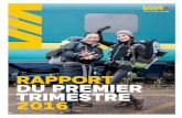 rAPPort du Premier 2016 - Via Rail 1 trimestre_0.pdfT1-2016 T1-2015 inDicaTeUrs Financiers clÉs (en millions de dollars) Produits voyageurs totaux (1) 60,6 54,8 Produits totaux (1)