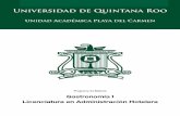 Sitio Web Oficial - Universidad de Quintana Roo€¦ · Gastronomía I UNIVERSIDAD DE QUINTANA Roo Cabe destacar que el diseño curricular de la carrera contempla el 50% de las materias
