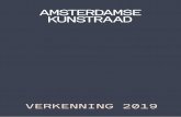 VERKENNING 20192019 belooft een boeiend jaar te worden voor kunst en cultuur in Amsterdam; de stad zindert van de initiatieven. Sommige (niet gesubsi-dieerde) artistieke en creatieve