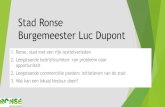Stad Ronse Burgemeester Luc Dupont - SOLVA · PDF file 2019. 5. 17. · Stad Ronse Burgemeester Luc Dupont 1. Ronse, stad met een rijk textielverleden 2. Leegstaande bedrijfsruimten:
