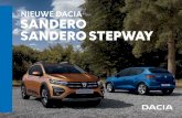 Dacia Sandero & Sandero Stepway · Durf te kiezen voor crossover-looks Bij de eerste aanblik toont de Dacia Sandero Stepway direct zijn karakter. De grille is verchroomd en oogt nóg
