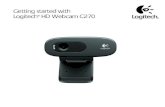 Getting started with Logitech HD Webcam C270€¦ · Благодарим ви, че закупихте уеб камера Logitech! Използвайте това ръководство,