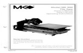 MK Diamond Products · 2020. 7. 20. · Do's,'Don'ts Cutting Parts Listing. Exploded Ordering Retumed Merchandise Policy ..Back Cover ... Cuts tile and marble to 18" x 18" Built-in