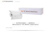 DTRONIC WR01 Wireless-N Wifi repeater · 2018. 10. 14. · netwerkverbindingen, specifiek ontworpen voor netwerkvereisten voor kleine bedrijven, kantoren en thuiskantoren. Hiermee