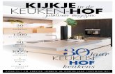 KijKjein de keuken-hof jubileum magazine · hun toekomstige droomkeuken. aan de hand van de maten die de klant heeft meegenomen wordt eerst een schets en vooraanzicht op maatpa-pier