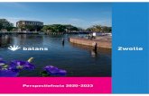 balans Zwollemiljoen in 2020 en 2021, oplopend naar € 1,8 miljoen in 2022 en € 2,9 miljoen in 2023. Zoals hiervoor aangegeven zitten er veel onzekerheden in het rijksbeleid en