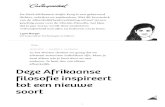 filosofie inspireert soort - Ubuntu Society...Antjie KROG 2 Afrikaanse Waarheids- en Verzoeningscommissie. De Waarheids- en Verzoeningscommissie (WVC) was een instituut dat na de apartheid