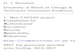 D. J. Bernstein Technische Universiteit Eindhoven 1. New CAESAR …cr.yp.to/talks/2013.01.14/slides.pdf · 2013. 1. 18. · Feistel motivation: Tor is an Internet service that tries