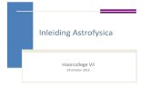 Inleiding Astrofysica - Leiden Observatoryhoekstra/TEACHING/IAF/college7.pdf · Temperaturen in het zonnestelsel Detemperatuuraanhetoppervlakvaneenplaneet hangtafvandeafstandtotdeZonendealbedoA,i.e.