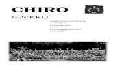 CHIROchiroieweko.be/wp-content/uploads/2015/03/Boekje... · 2015. 12. 2. · 1. Afdelingswerking op zondag 1.1 Start en einde De Chiro begint stipt om 14.00u en het eindigt om 17.00u.
