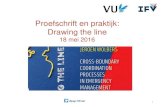New Proefschrift en praktijk: Drawing the line Wolbers... · 2016. 5. 24. · 2 15.00 uur Welkom Kees Boersma, universitair hoofddocent Disaster Governance VU 15.05 uur Inleiding