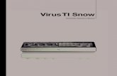 Virus TI Snow - Sweetwater The Virus TI Snow offers several different oscillator modes, which between