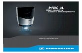 studio microphone - Sennheiser · PDF file El micrófono MK 4 El MK 4 es un micrófono de estu dio con diafragma de gran tamaño y técnica de condensador auténtic o con el que se
