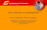 KPC uitbraak in verpleeghuis · Uitbraak (1) 7 nov cliënt 2: • 74-jarige vrouw, CVA, bedlegerig • in de Riethorst sinds 13 september, zelfde (kant van) afdeling als indexcliënt