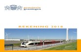 REKENING 2018 - Provincie Groningen - Provincie Groningen€¦ · In 2018 zijn er in Groningen twee proeven op de weg uitgevoerd met een autonome shuttle: 1) Test op het Zerniketerrein