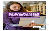 GELEERDE LESSEN PILOT EDUBADGES ... Geleerde lessen Pilot edubadges Inhoudsopgave Inleiding 2 Geleerde