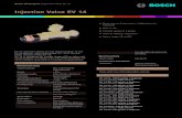 Data sheet Injection Valve EV 14 - Bosch Motorsport€¦ · Bosch Motorsport | Injection Valve EV 14 2 | 5. Bosch Motorsport | Injection Valve EV 14 3 | 5. Mounting Instructions Bosch