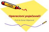 Prof.dr.Zoran Mijanović · • Ako je pojačavač bio u zasićenju, imamo i čisto kašnjenje. • Zadatak: Ako OP ima SR=0,3V/μs, i treba da radi kao jedinični pojačavač i ulazni