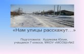 «Нам улицы расскажут…»school-46.ru/2017/Muzey/Pamjat/Prez_Hudjakova.pdf · выводы. 9% из всех опрошенных учащихся немного
