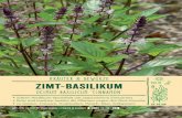 Kräuter & Gewürze€¦ · Ocimum basilicum 'Cinnamon' Zimt-Basilikum Kräuter & Gewürze 30-40 cm VIII-XI 3001-1378 21465 REINBEK • PRINTED IN GERMANY seltene Basilikum- Spezialität