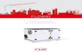 fLOwAy - CIAT · Floway Classic is voorzien van een tegenstroom platenwarmtewisselaar voor gescheiden toevoer en retour luchtstromen. Machines groter dan type 1.000 zijn gescheiden