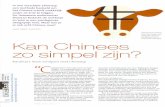 Kan Chinees zo simpel zijn? Karakters leren schrijven met Chineasy2014)_Kan_Chinees_zo... · 2014. 5. 2. · Chineasy Zie je echt iemand lópen. Toch krijg ik de indruk dat het 'design