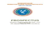 PROSPECTUS - Bamanpukur Humayun Kabir Mahavidyalaya -290190.pdf · BAMANPUKUR HUMAYUN KABIR MAHAVIDYALAYA 2019-2020 PROSPECTUS BAMANPUKUR, NORTH 24 PARGANAS, WEST BENGAL -743425 PHONE: