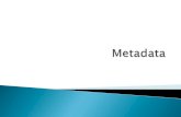 Metadata zijn data die informatie bevatten voorschriften ...informatiewijzer.be/sites/default/files/metadata2.pdf · Metadata zijn data die informatie bevatten over andere data. Het