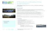 Photovoltaïsche panelen - Building Energybuildingenergy.be/.../2015/02/EVC_PRODUCTFLYER_PV_130123.pdfDe door de zon opgewekte elektriciteit wordt door omvormers omgezet in wisselstroom,