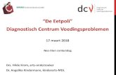 “De Eetpoli” · 2018. 5. 24. · “De Eetpoli” Diagnostisch Centrum Voedingsproblemen 17 maart 2018 Nee-Eten contactdag Drs. Hilde Krom, arts-onderzoeker Dr. Angelika Kindermann,